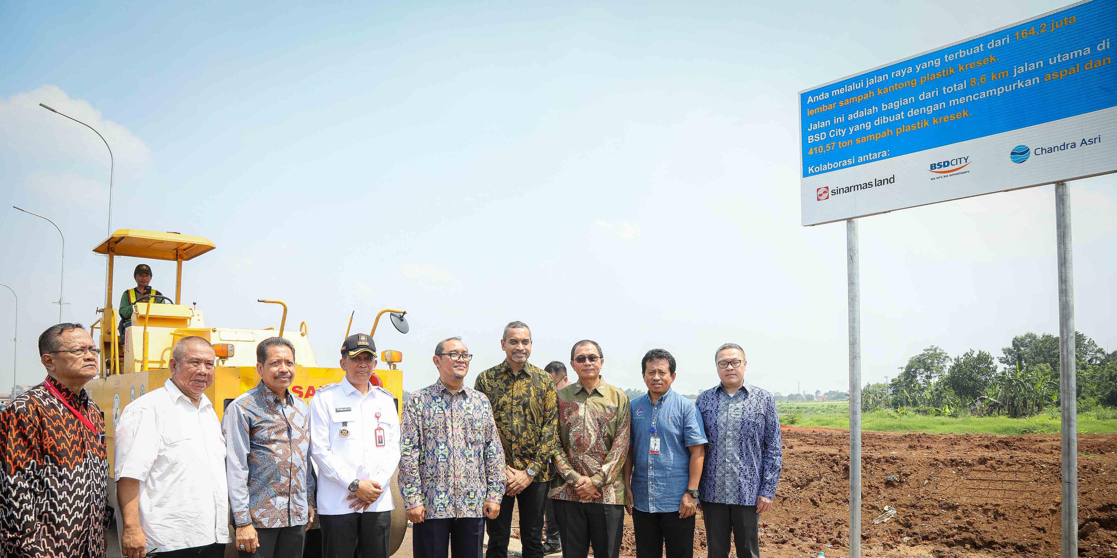 Chandra Asri Group Rampungkan 8,6 Kilometer Jalan Aspal Plastik di BSD City