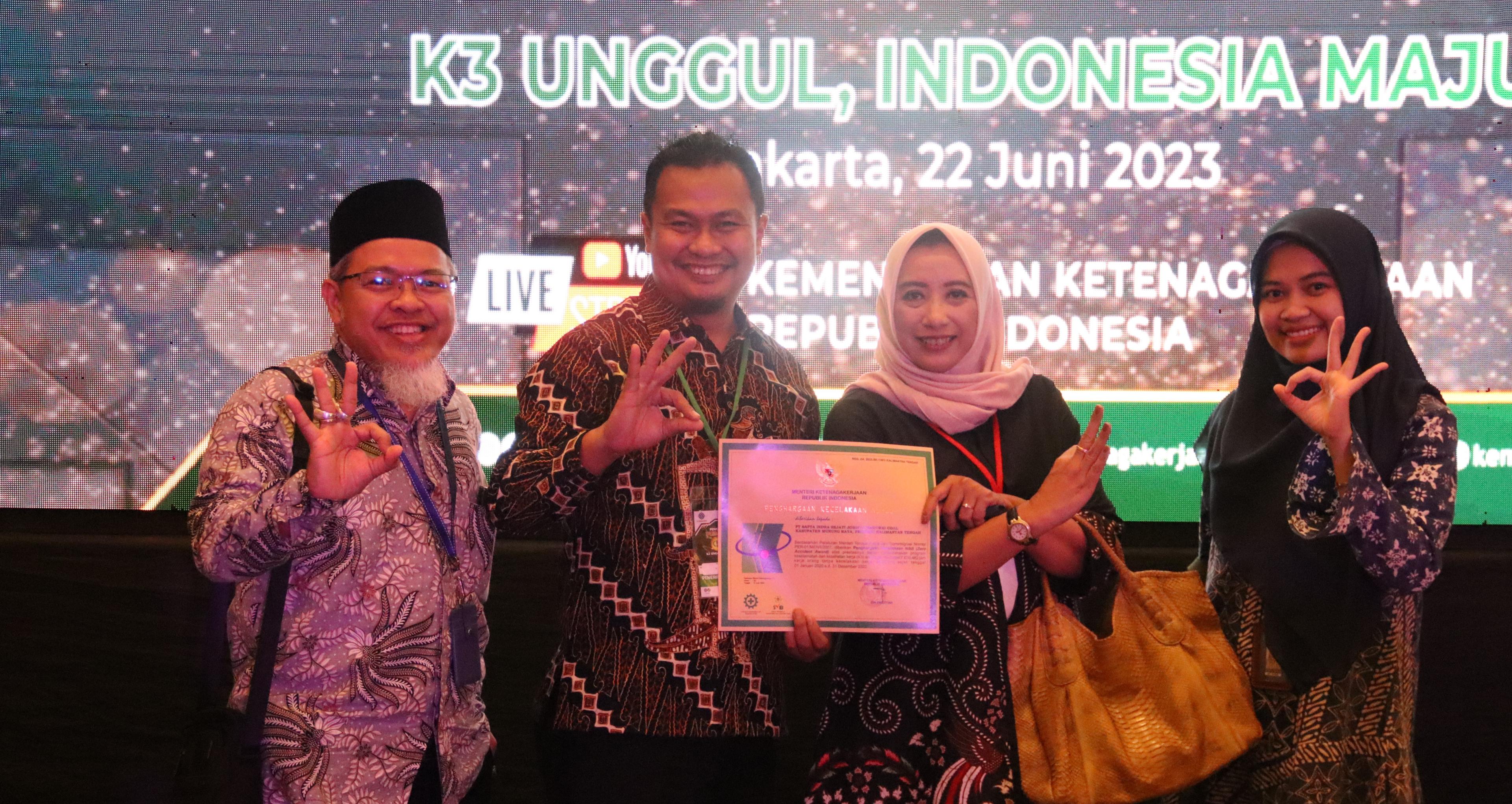 Krakatau Daya Listrik Terima Empat Apresiasi di Penghargaan K3 Tahun 2023