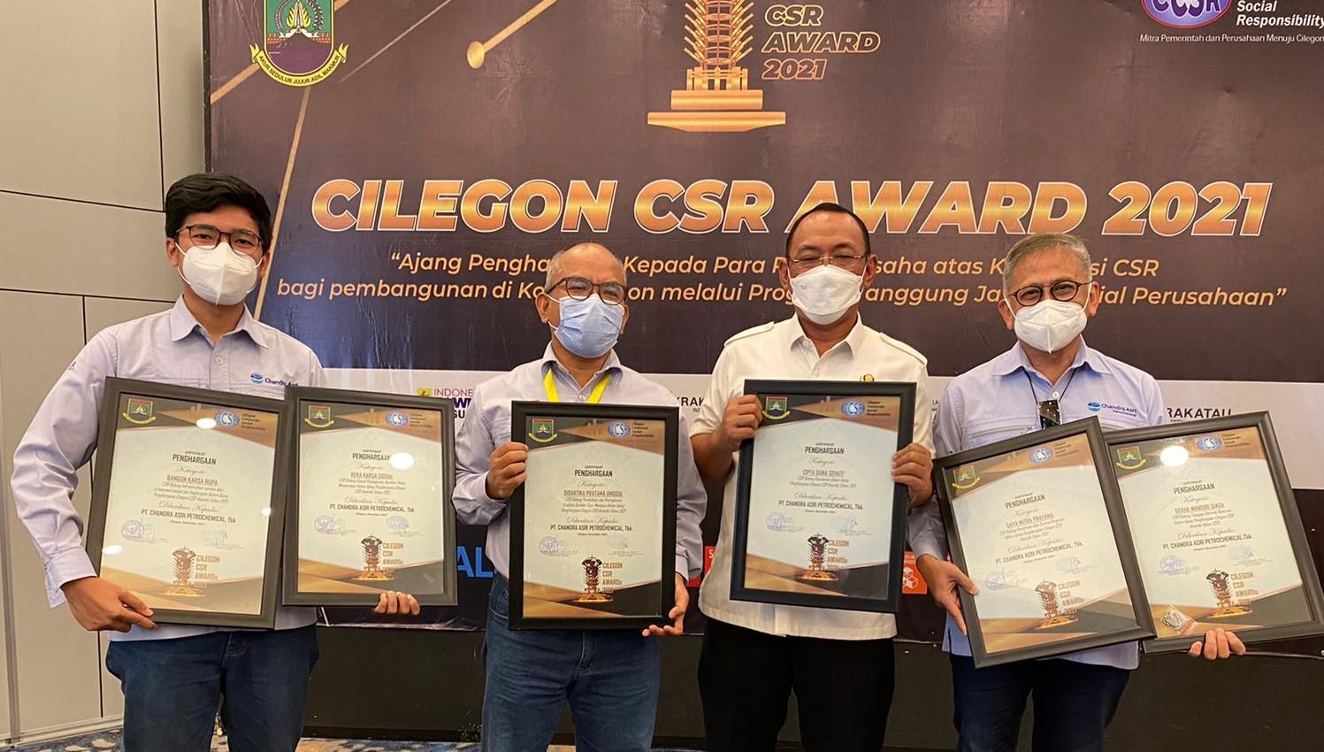 Chandra Asri Wins Six Award Categories at Cilegon CSR Award 2021