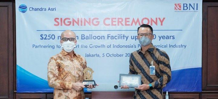 Fasilitas Balloon Payment USD 250 Juta dari BNI untuk Ekspansi dan Pertumbuhan Bisnis Chandra Asri