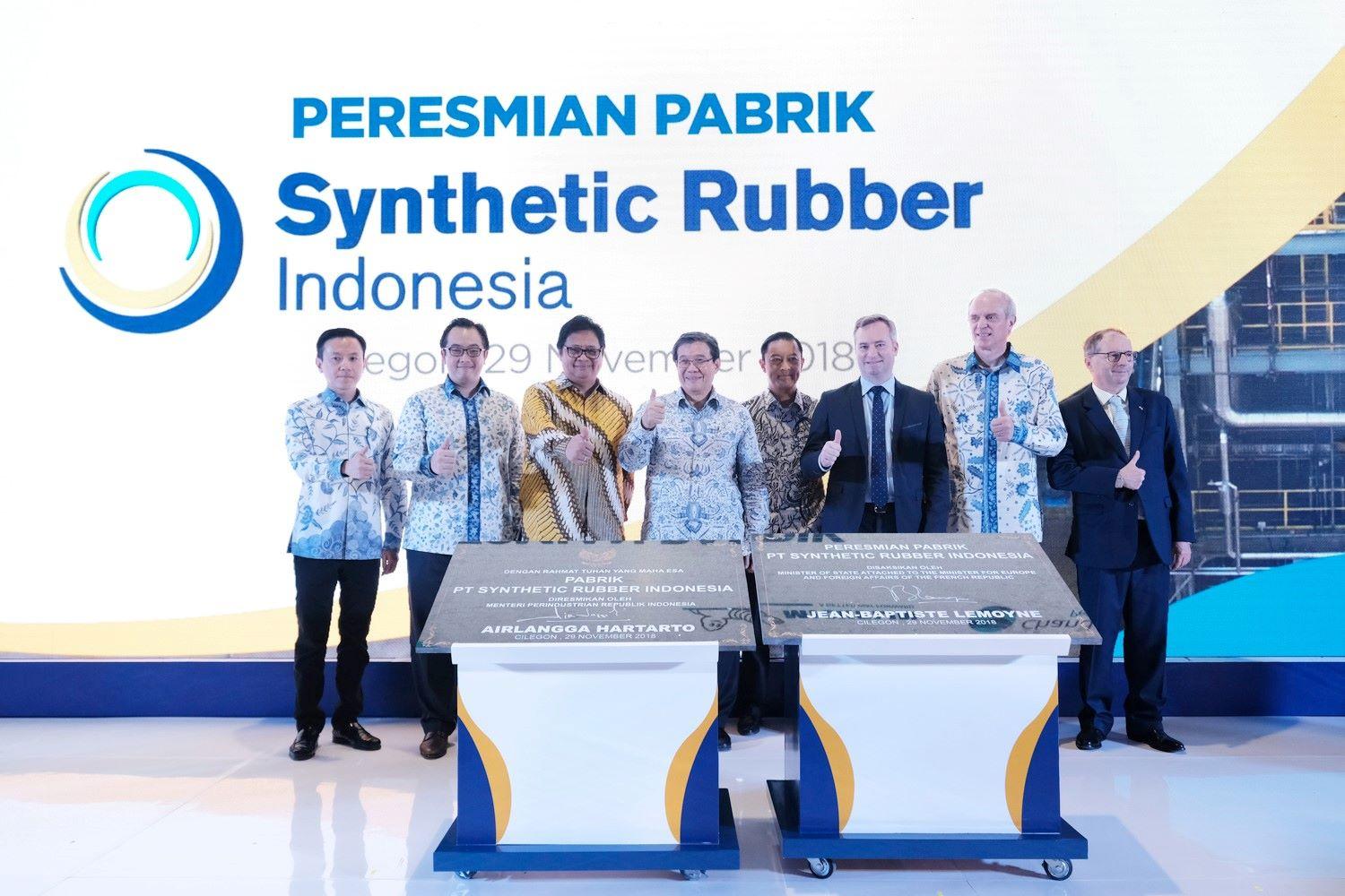 Inauguration of PT Synthetic Rubber Indonesia’s Plant