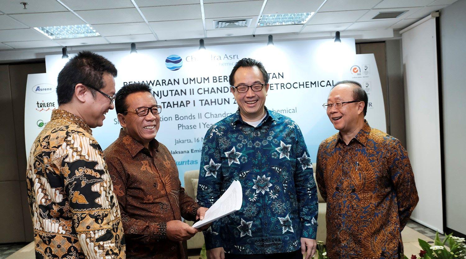 Chandra Asri Terbitkan Obligasi Berkelanjutan II Chandra Asri Petrochemical Tahap I Tahun 2018