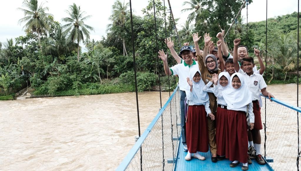 CAP Inaugurates Hanging Bridge at Desa Sukajaya