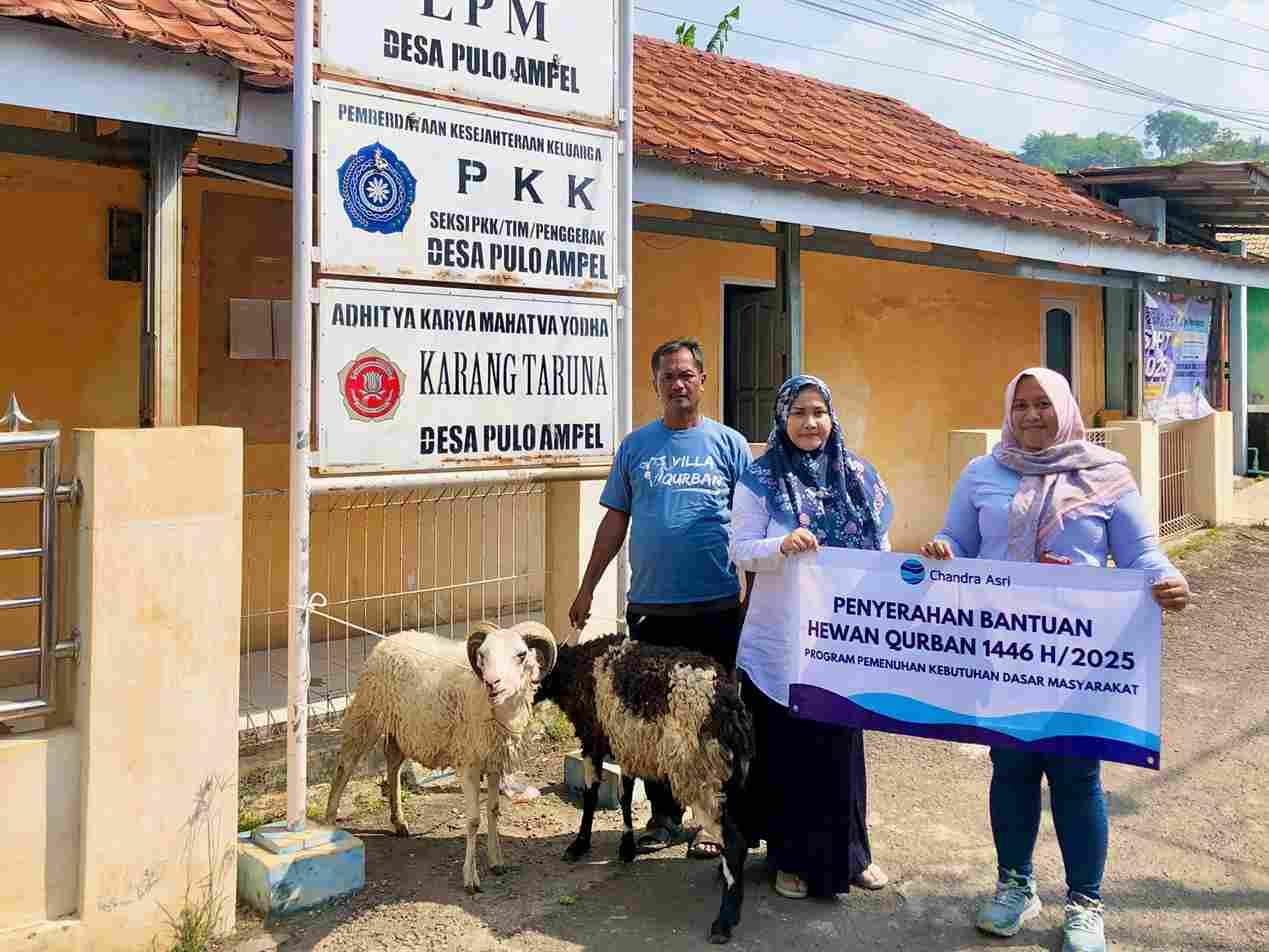 Chandra Asri Salurkan 96 Hewan Kurban ke 40 Titik Penerima Manfaat di Wilayah Sekitar Perusahaan